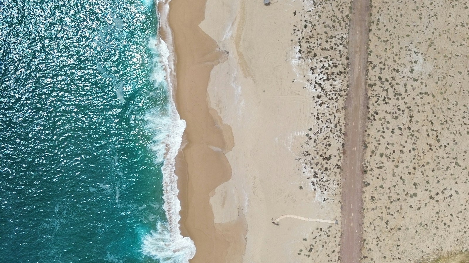 オーストラリアの海岸の空撮